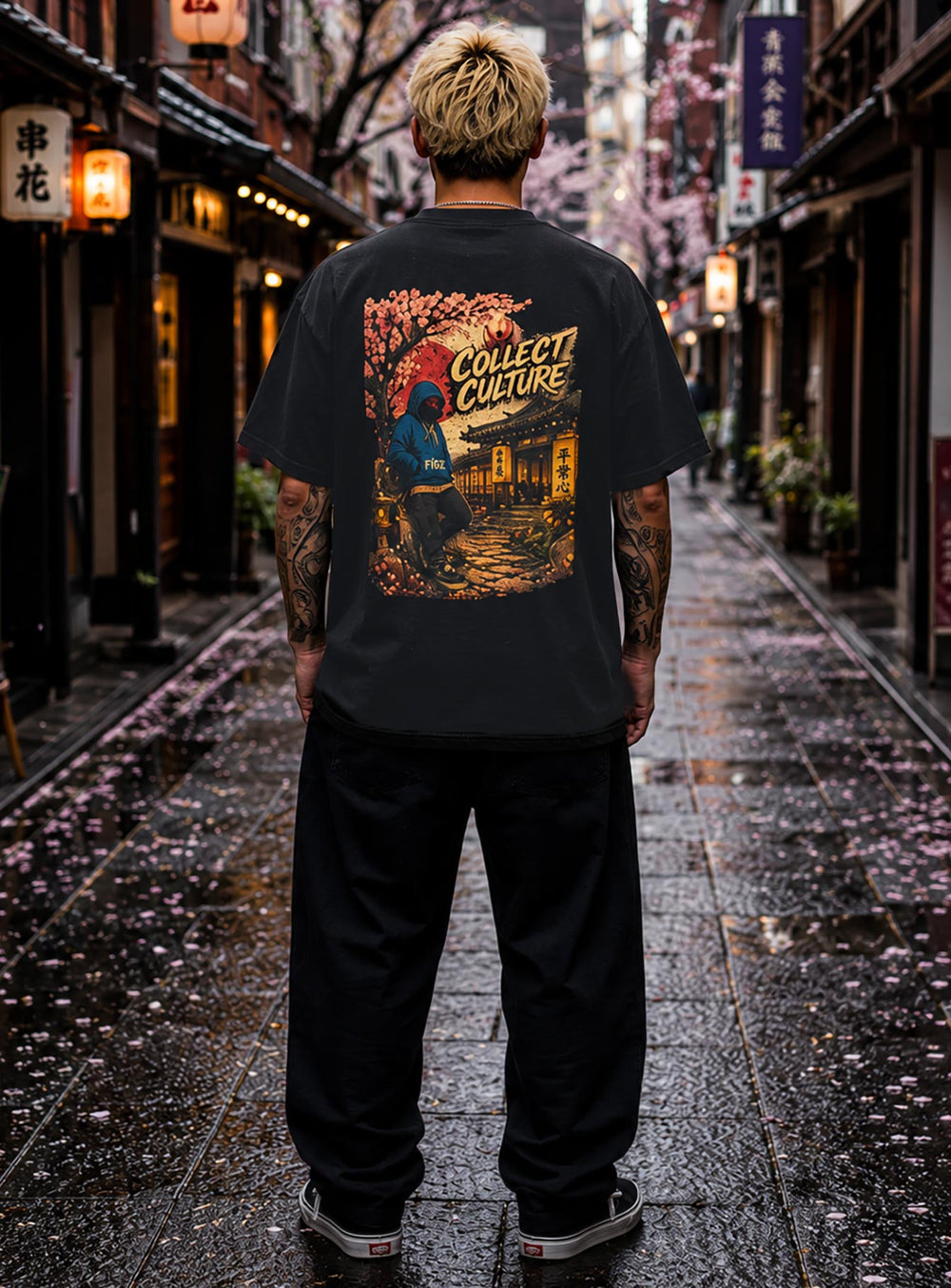 Kyoto Nights Oversized Tee