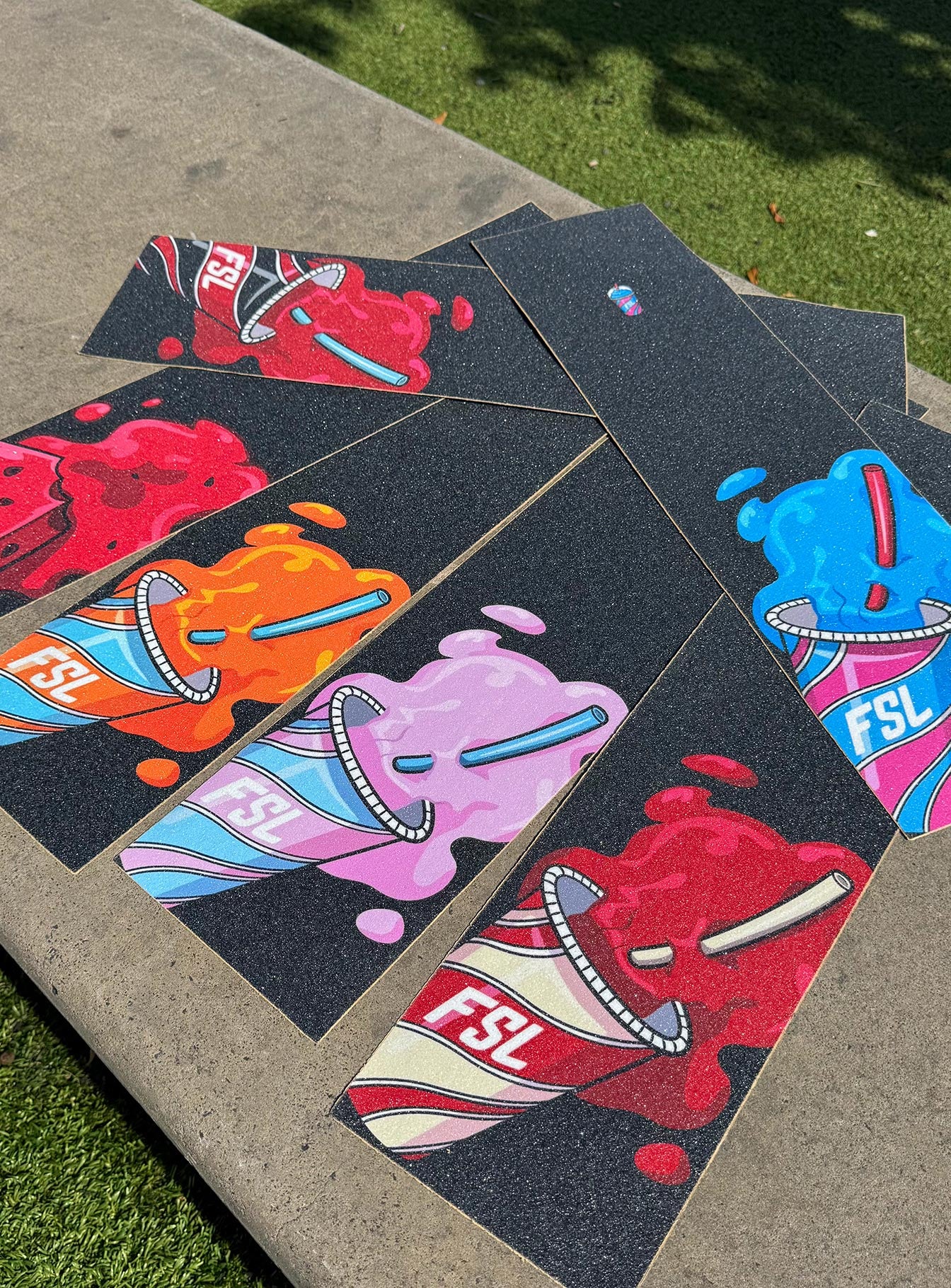 Orange/Blue Slurp Griptape Orange/Blue Slurp Griptape