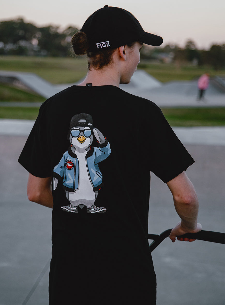 Figz Penguin | T-Shirt (Youth + Adult)